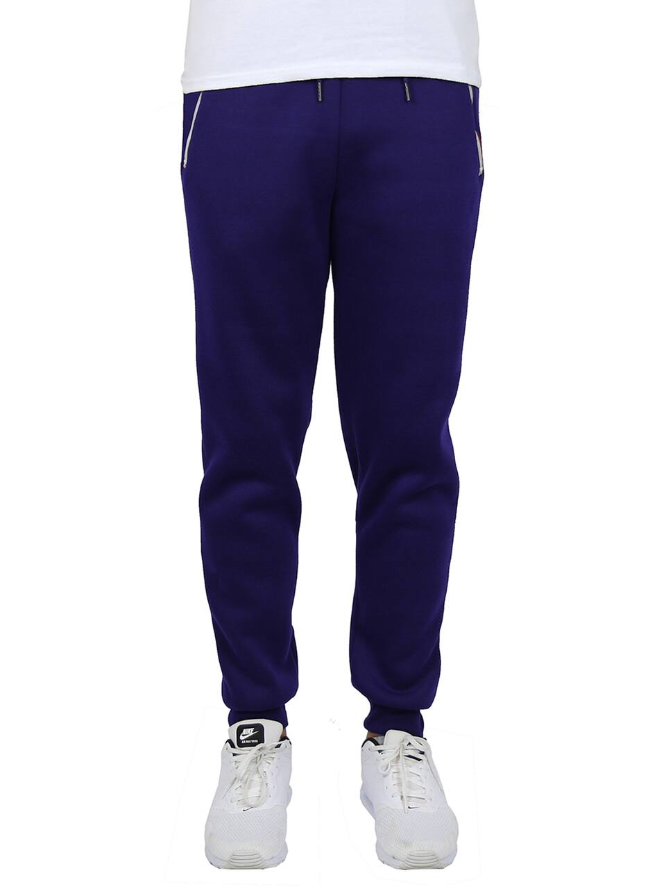 Galaxy by Harvic Men's Fleece-Lined Jogger Sweatpants With Zipper Pockets